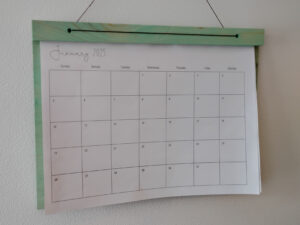 Wall Hanging Calendar